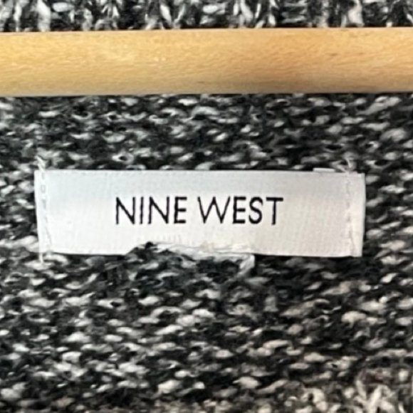 NINE WEST | Gray Oversized Cowl Neck Heavy Knit Pullover Sweater | Size XL - Picture 8 of 12